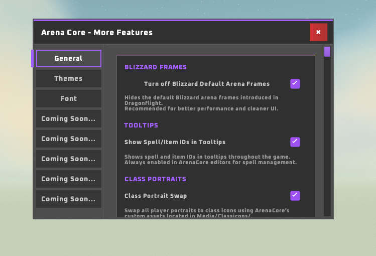 Utility Features Screenshot